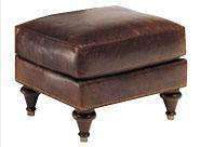 Wesley "Designer Style" Leather Ottoman