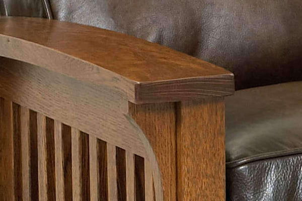Aldrich "Ready To Ship" Arts And Crafts Mission Style Leather Recliner