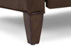 Image of Leather Recliner Alvin High Leg Leather Pillow Back Recliner