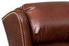 Image of Leather Recliner Buckley Bustle Back Leather Recliner