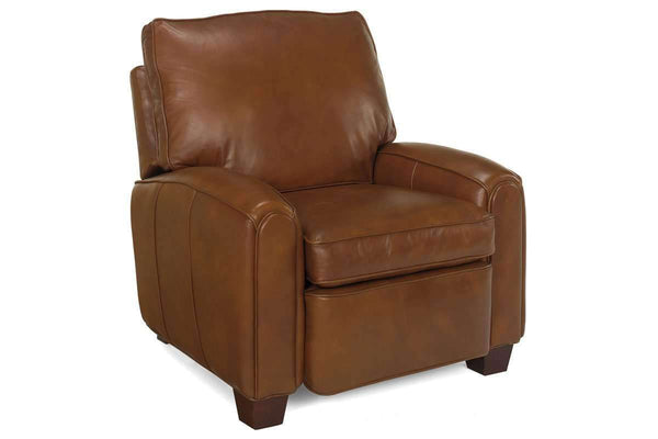 Leather Recliner Lyndon Leather Push Back Pillow Recliner