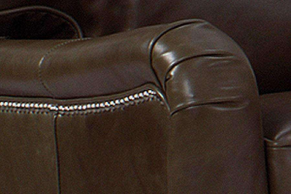 Leather Recliner Maynard Leather English Arm Pillow Back Recliner