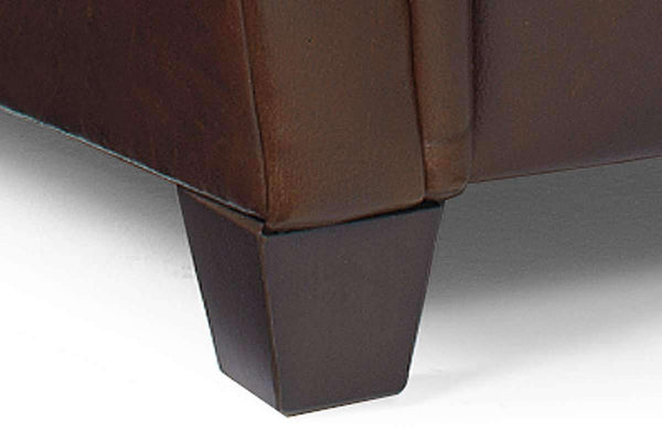 Parisian Camel Back Leather Reclining Chair