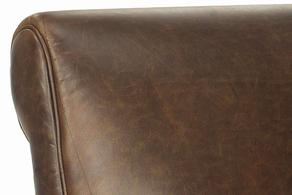 Tribeca Distressed Rustic & Vintage Style Leather Recliner Club Furniture