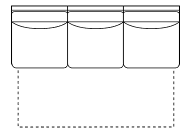 Chadwick Designer Style Armless Queen Sleeper Sofa