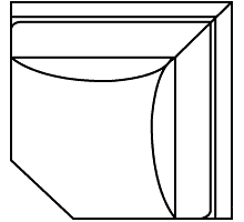 Leather Sectional Sofa Chadwick "Designer Style" Corner Wedge