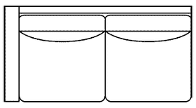 Leather Sectional Sofa Sheffield "Designer Style" Grand Scale Leather Left Arm Facing Loveseat