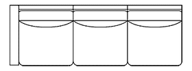 Leather Sectional Sofa Sheffield "Designer Style" Grand Scale Left Arm Facing Sofa