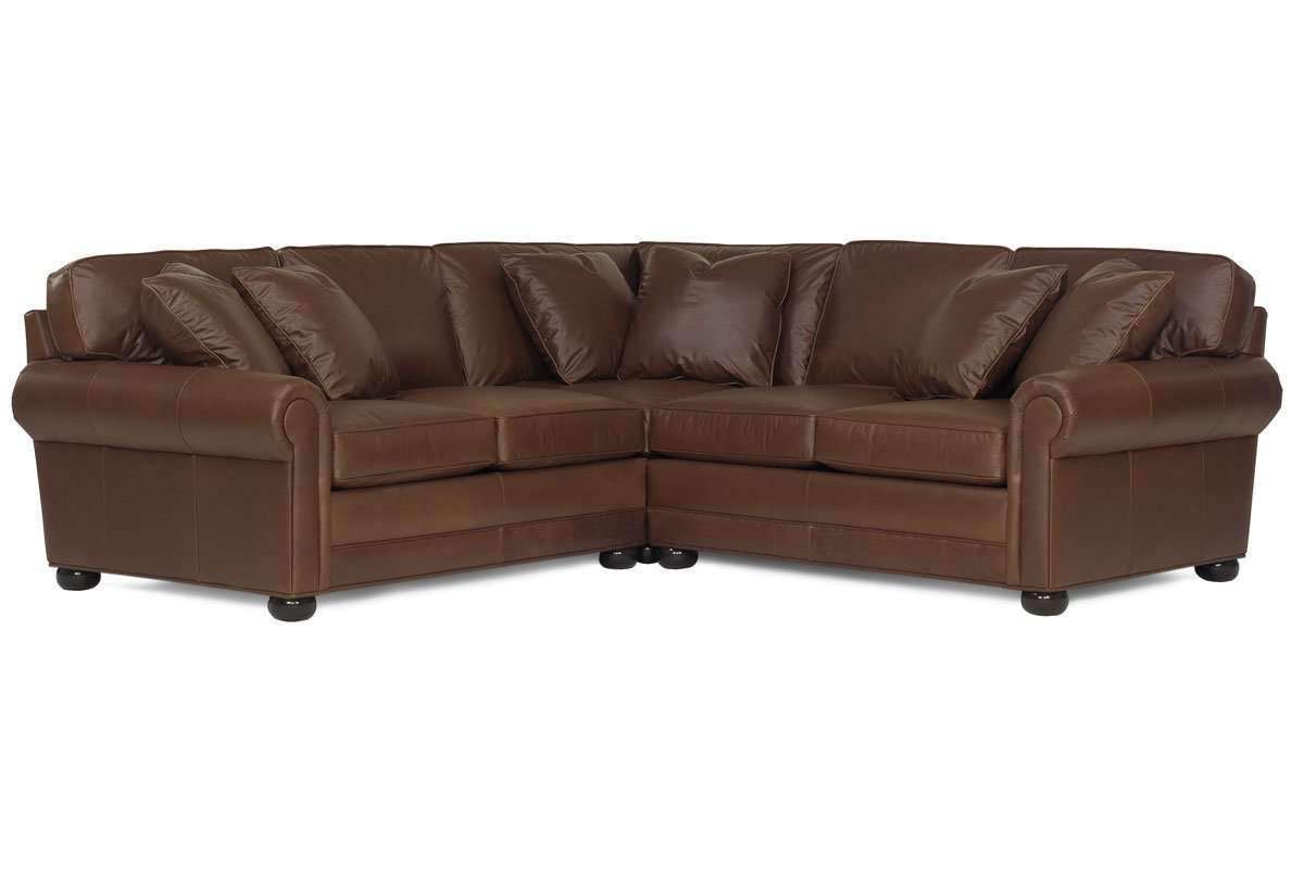 Deep Seated Leather Sectional Sofa