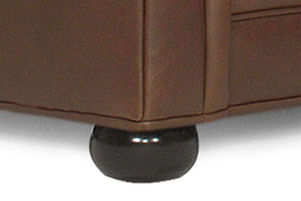 Leather Sectional Sofa Sheffield Three Piece Deep Seated Leather Sectional Sofa (As Configured)