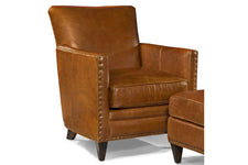 Leone Coffee "Quick Ship" Track Arm Tight Back Leather Chair