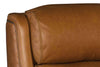 Image of Living Room Furniture Recliner Chairs Leather Leopold "Quick Ship" Traditional Bustle Back Leather Recliner 