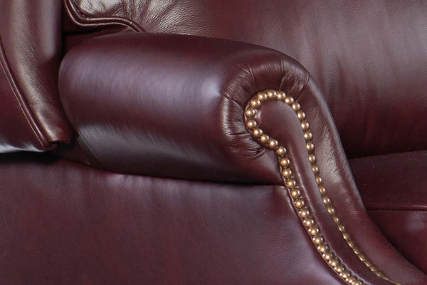 Liam Olmstead "Quick Ship" Traditional Chippendale Wingback Recliner