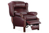 Image of Liam Olmstead "Quick Ship" Traditional Chippendale Wingback Recliner