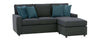 Image of Jennifer "Designer Style" Apartment Size Sofa With Reversible Chaise