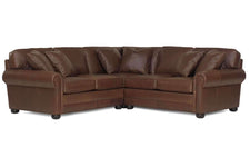 Living Room Sheffield "Designer Style" Grand Scale Oversized Leather Sectional Sofa