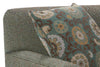 Image of Solomon "Designer Style" Tight Back Track Arm Fabric Sectional Couch