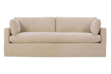 Slipcovered Furniture Liza I "Designer Style" Single Bench Seat Slipcovered Sofa 