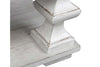Image of Lucca II Spanish Style Whitewashed Cocktail Table With Lower Storage Shelf