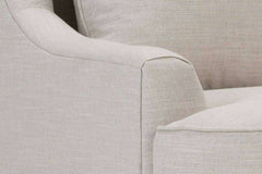 Lydia Fabric Chair With Aged Brass Metal Legs