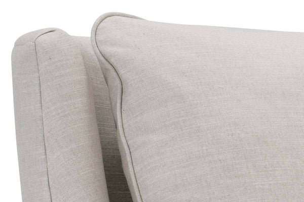 Lydia Fabric Chair With Aged Brass Metal Legs