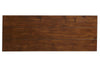 Image of Lyndhurst Sofa Table With Distressed White Wood Base And Weathered Bark Plank Top