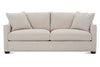 Image of Macy 82 Inch Fabric Upholstered 2 Cushion Or Bench Seat Track Arm Sofa