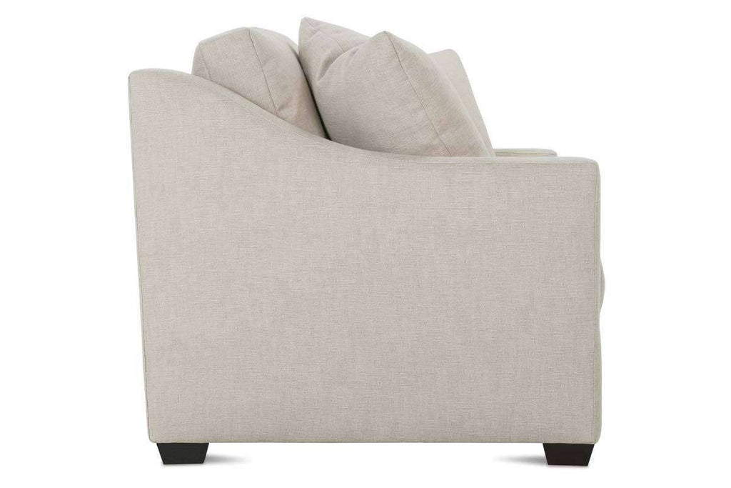 Macy 88 Inch Fabric Upholstered 2 Cushion Track Arm Sofa