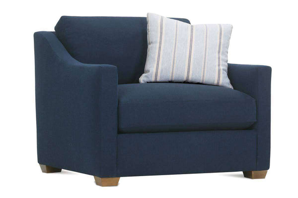 Macy Oversized Sloping Track Fabric Arm Chair