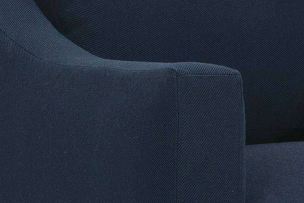 Macy Oversized Sloping Track Fabric Arm Chair