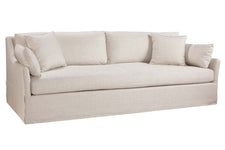 Maisie 95 Inch Slipcovered "Quick Ship" Sloping Track Arm Sofa- OUT OF STOCK UNTIL 6/20/22