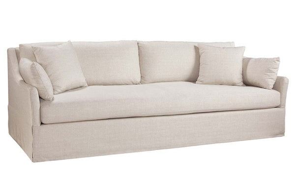Maisie 95 Inch Slipcovered "Quick Ship" Sloping Track Arm Sofa- OUT OF STOCK UNTIL 6/20/22