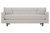 Image of Margo I 88 Inch Mid Century Modern Single Bench Seat Track Arm Fabric Sofa