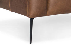 Mariano Quick Ship Tufted Tight Back Leather Club Chair