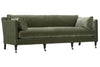 Image of Marjorie "Quick Ship" 90 Inch Single Bench Seat Green Velvet Sofa