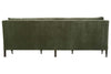 Image of Marjorie "Quick Ship" 90 Inch Single Bench Seat Green Velvet Sofa