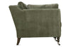Image of Marjorie "Quick Ship" 90 Inch Single Bench Seat Green Velvet Sofa