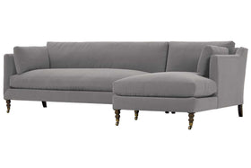 Marjorie Two Piece Pillow Back Sectional With Chaise (Version 1 As Configured)