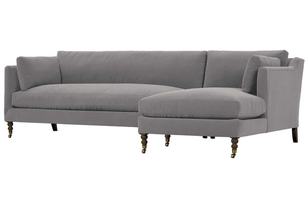 Marjorie Two Piece Bench Seat Sectional Sofa