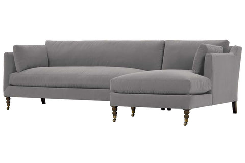 Marjorie Two Piece Pillow Back Sectional With Chaise (Version 1 As Configured)
