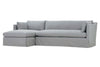 Image of Marjorie Slipcovered Two Piece Pillow Back Sectional With Chaise (Version 2 As Configured)