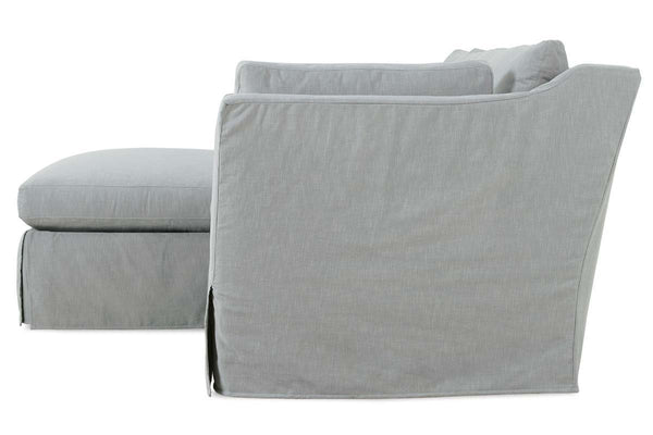Marjorie Slipcovered Two Piece Pillow Back Sectional With Chaise (Version 2 As Configured)