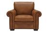 Image of Marshall "Quick Ship" Traditional Leather Rolled Arm Furniture Collection With Nailheads