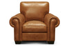 Image of Marshall Rio Mustang Traditional Leather Club Chair With Nailheads