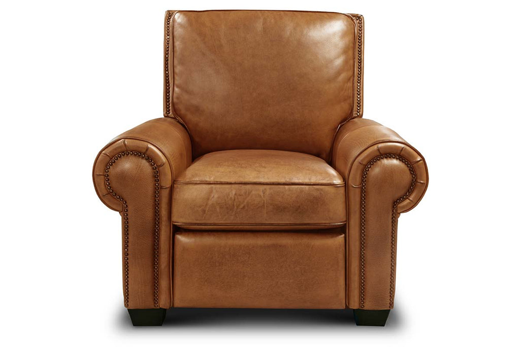 Fidel recliner leather armchair discount