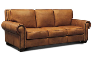 Marshall Traditional Leather Furniture Collection With Nailheads