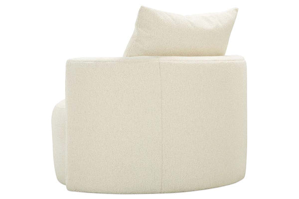 Maxine Upholstered Accent Barrel Chair With Wrap Around Track Arms