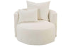 Image of Maxine Slipcover Accent Barrel Chair With Wrap Around Track Arms
