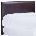 Upholstered Bed Mercer "Designer Style" Leather Panel Headboard 