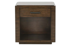 Messina Transitional Rectangular End Table With Single Storage Drawer